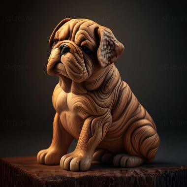 3D модель Хлопчик собака відома тварина (STL)